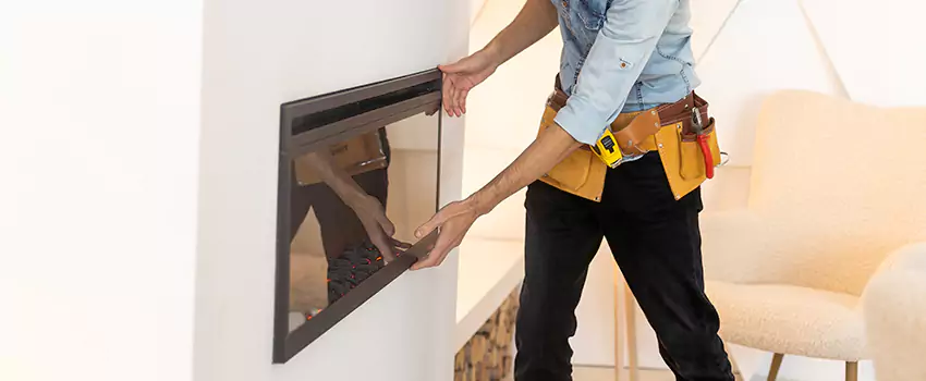 Metal Fireplace Installation in Laguna Hills, California